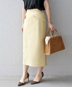 SHIPS / シップス ロング・マキシ丈スカート | リネンライクタイトスカート◇