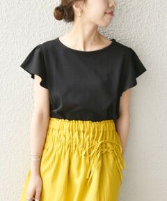 SHIPS any: ラッフル ショートスリーブ TEE〈ウォッシャブル〉