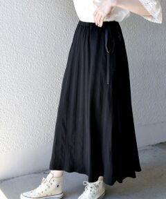 SHIPS / シップス ロング・マキシ丈スカート | SHIPS any:サイドリボン ギャザースカート