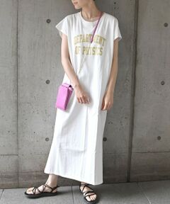 【SHIPS any別注】THE KNiTS: カレッジ ショートスリーブ TEE ワンピース