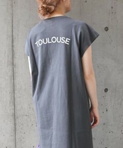 【SHIPS any別注】THE KNiTS: カレッジ ショートスリーブ TEE ワンピース