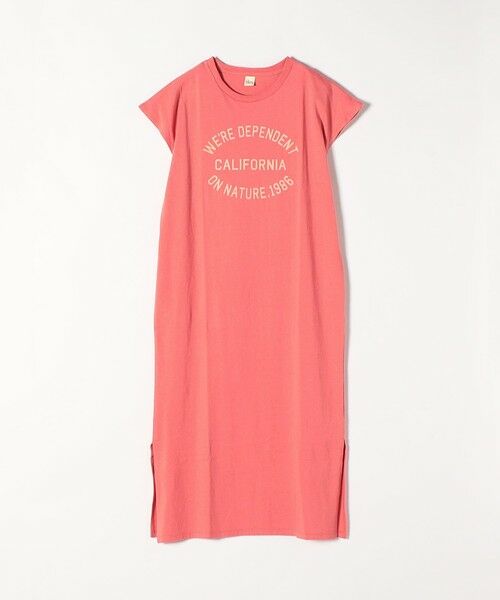 SHIPS for women / シップスウィメン ロング・マキシ丈ワンピース | 【SHIPS any別注】THE KNiTS: カレッジ ショートスリーブ TEE ワンピース | 詳細22