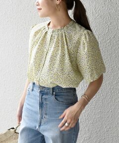 SHIPS / シップス シャツ・ブラウス | 2WAYカッセンプリントショートスリーブブラウス