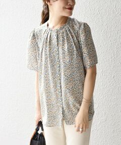 SHIPS / シップス シャツ・ブラウス | 2WAYカッセンプリントショートスリーブブラウス