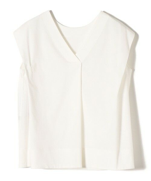 SHIPS / シップス カットソー | PrimaryNavyLabel:2WAYコットンクレアツイルノースリーブ | 詳細5