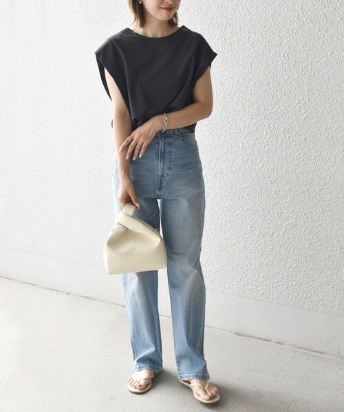 SHIPS / シップス カットソー | PrimaryNavyLabel:2WAYコットンクレアツイルノースリーブ | 詳細18