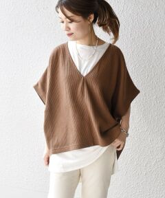 SHIPS / シップス カットソー | レイヤードプルオーバー