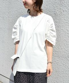 SHIPS / シップス カットソー | ギャザースリーブTEE◇