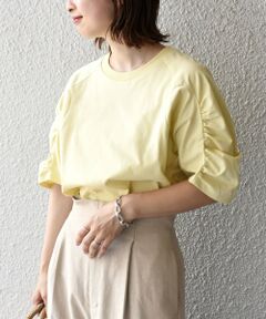 SHIPS / シップス カットソー | ギャザースリーブTEE◇
