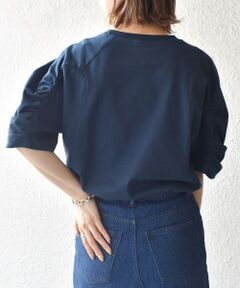 SHIPS / シップス カットソー | ギャザースリーブTEE◇