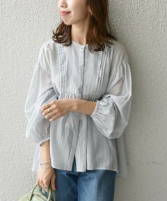 SHIPS / シップス シャツ・ブラウス | SHIPS any:〈ウォッシャブル〉シアー シフォン ボリューム パフスリーブ シャツ ブラウス