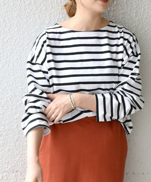 SHIPS for women / シップスウィメン カットソー | 【SHIPS any別注】Le minor: ボーダー ロングスリーブ TEE | 詳細10