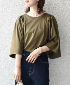 SHIPS / シップス カットソー | タックワイドスリーブプルオーバー◇