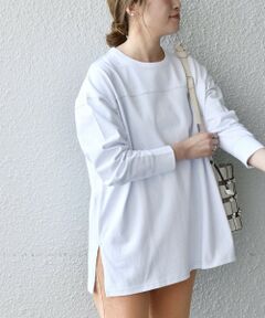 SHIPS / シップス カットソー | SHIPS any:〈ウォッシャブル〉フットボール ロングスリーブ TEE