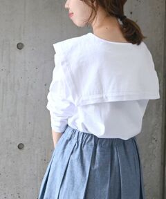 SHIPS / シップス カットソー | SHIPS any:〈ウォッシャブル〉ビックカラー ロングスリーブ TEE