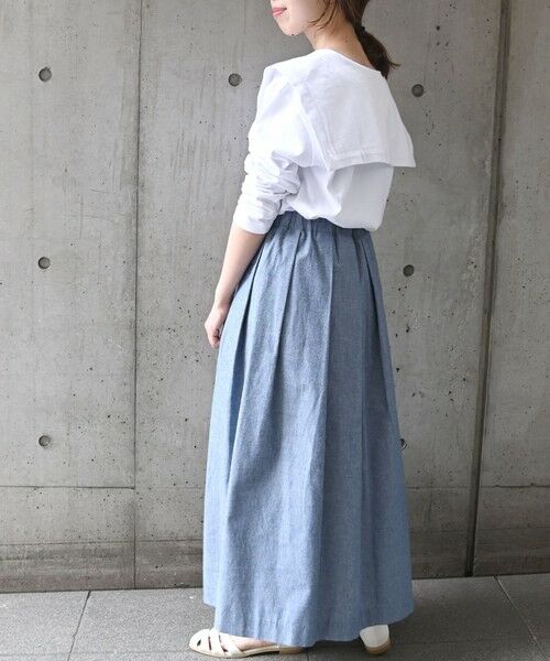 SHIPS / シップス カットソー | SHIPS any:〈ウォッシャブル〉ビックカラー ロングスリーブ TEE | 詳細11