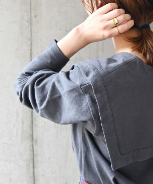 SHIPS / シップス カットソー | SHIPS any:〈ウォッシャブル〉ビックカラー ロングスリーブ TEE | 詳細16