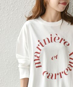 SHIPS any:〈ウォッシャブル〉COMFY ロゴ ロングスリーブ TEE