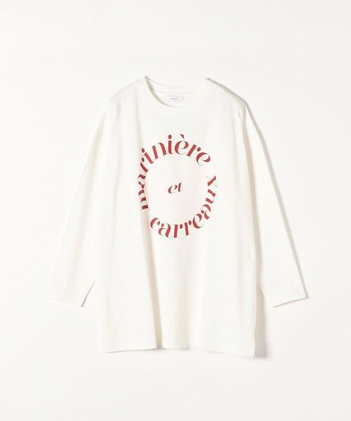 SHIPS for women / シップスウィメン カットソー | SHIPS any:〈ウォッシャブル〉COMFY ロゴ ロングスリーブ TEE | 詳細14