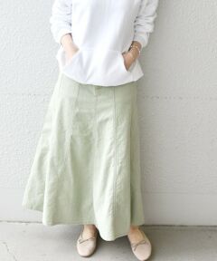 【SHIPS any別注】CIMARRON JEANS:〈ウォッシャブル〉デニム フレア スカート