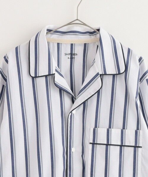 セール】 SHIPS any & cozy: オープンカラーパジャマシャツ<WOMEN