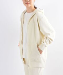 SHIPS any & cozy: リラックスウェア パイル ジップパーカー<WOMEN>