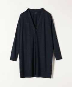 Primary NavyLabel:〈手洗い可能〉ウールジャージーロングカーディガン