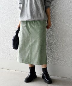 SHIPS / シップス ロング・マキシ丈スカート | 〈手洗い可能〉コーデュロイタイトスカート◇