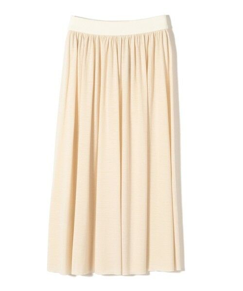 SHIPS / シップス ミニ・ひざ丈スカート | Primary NavyLabel:〈手洗い可能〉ホワイトウールジャージースカート | 詳細1