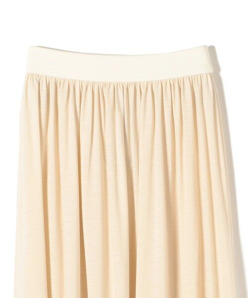 SHIPS / シップス ミニ・ひざ丈スカート | Primary NavyLabel:〈手洗い可能〉ホワイトウールジャージースカート | 詳細2