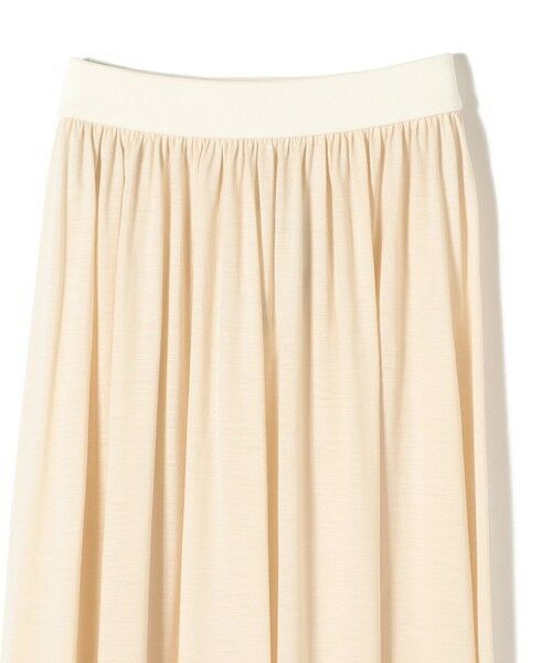 SHIPS / シップス ミニ・ひざ丈スカート | Primary NavyLabel:〈手洗い可能〉ホワイトウールジャージースカート | 詳細3