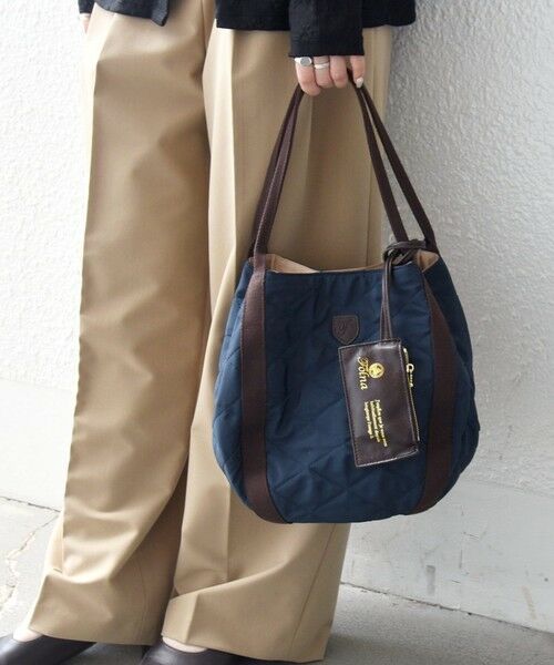 SHIPS / シップス トートバッグ | 《一部追加予約》【WEB限定/SHIPS any別注】Folna: 2WAY キルティング バッグ（ネイビー）