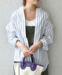 SHIPS / シップス シャツ・ブラウス | SHIPS any:〈抗菌防臭〉オーガニック RENU バンドカラーシャツ