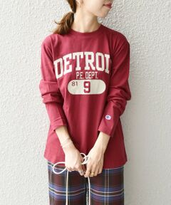 Champion: カレッジ ロゴ ロングスリーブTシャツ