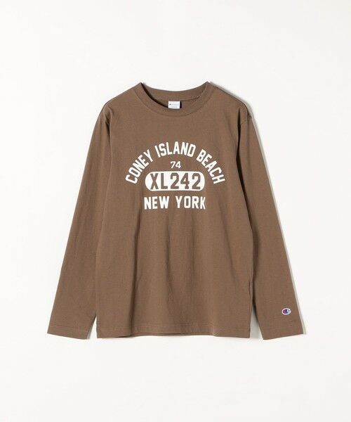 SHIPS for women / シップスウィメン Tシャツ | Champion: カレッジ ロゴ ロングスリーブTシャツ | 詳細4