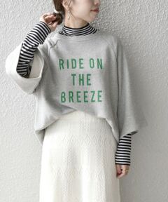 【SHIPS any別注】THE KNiTS: ロゴ ハーフスリーブ オーバー スウェット