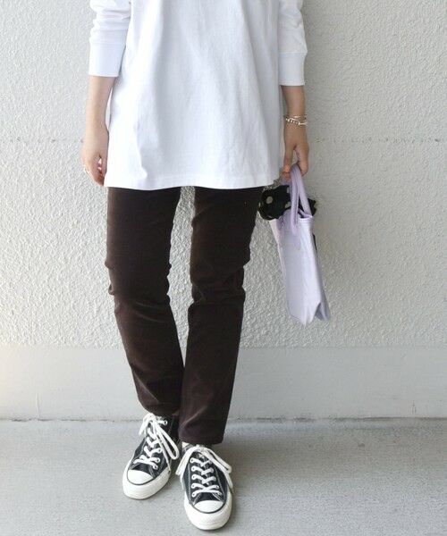 SHIPS / シップス その他パンツ | SHIPS any:〈ウォッシャブル〉コーデュロイ イージースキニーパンツ（ブラウン）