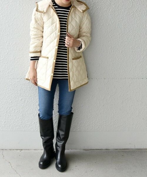 SHIPS for women / シップスウィメン その他アウター | 【SHIPS any別注】Traditional Weatherwear: ARKLEY フード ノーカラー ミディ キルティング コート | 詳細11