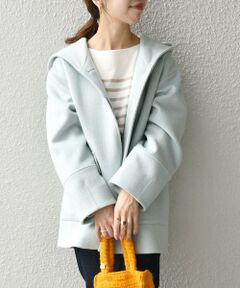 SHIPS / シップス その他アウター | SHIPS any: アンゴラ ミックス フード ミディ コート