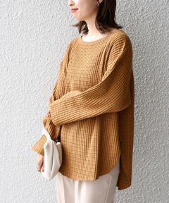 【WEB限定】ビッグワッフルベーシックカットソー◇