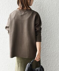 SHIPS / シップス その他トップス | ヘリンボーンバックショルダー切替プルオーバー