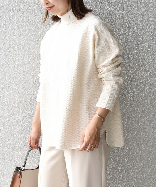 SHIPS / シップス その他トップス | ヘリンボーンバックショルダー切替プルオーバー | 詳細7