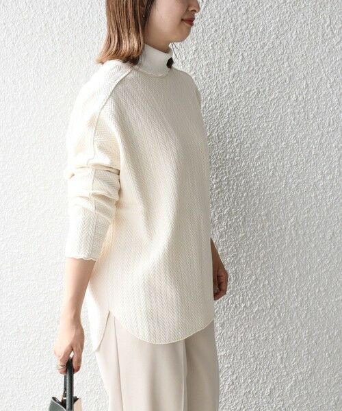 SHIPS / シップス その他トップス | ヘリンボーンバックショルダー切替プルオーバー | 詳細10