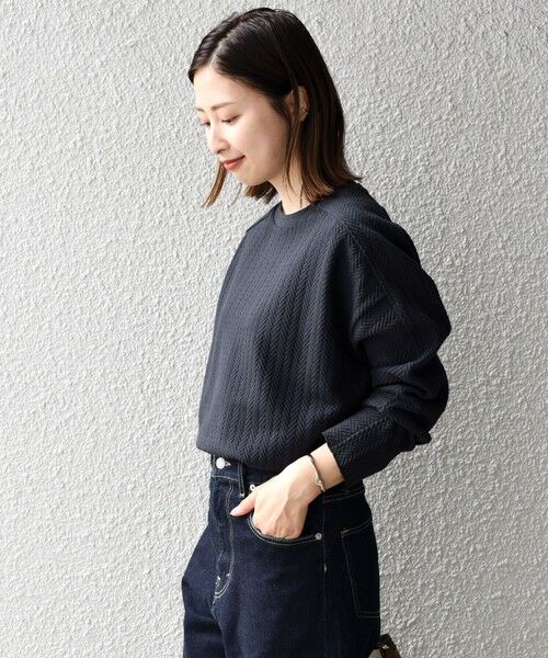 SHIPS / シップス その他トップス | ヘリンボーンバックショルダー切替プルオーバー | 詳細19