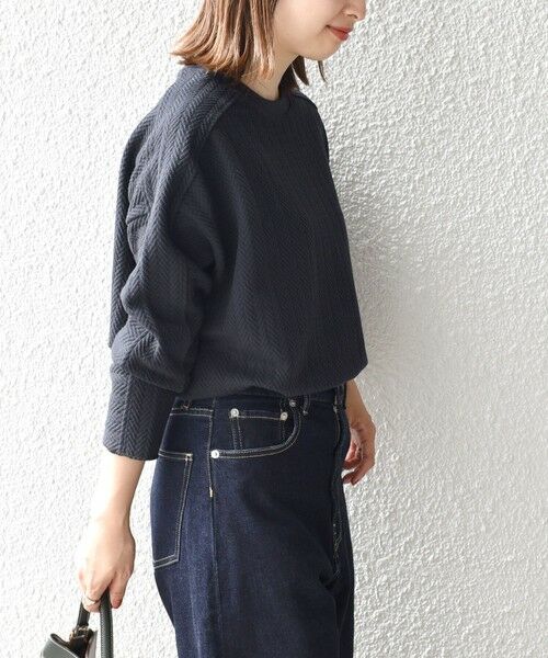 SHIPS / シップス その他トップス | ヘリンボーンバックショルダー切替プルオーバー | 詳細21