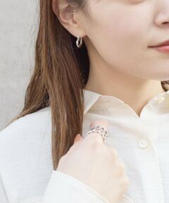 SHIPS / シップス ピアス・イヤリング | ハートフープピアス◇