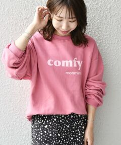 【SHIPS any別注】MONMIMI:〈ウォッシャブル〉comfyプリント スウェット