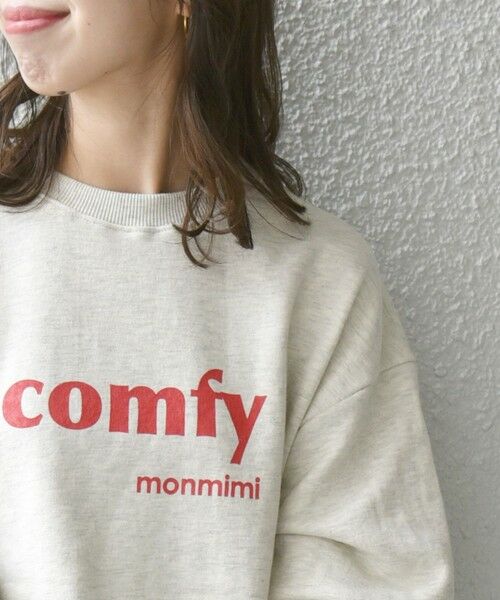 SHIPS for women / シップスウィメン カットソー | 【SHIPS any別注】MONMIMI:〈ウォッシャブル〉comfyプリント スウェット | 詳細3