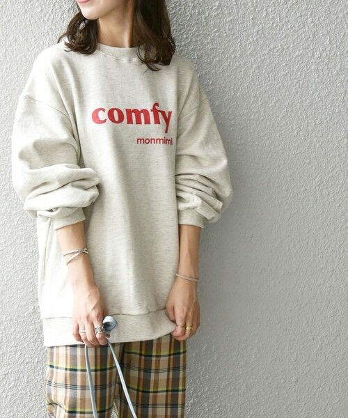 SHIPS for women / シップスウィメン カットソー | 【SHIPS any別注】MONMIMI:〈ウォッシャブル〉comfyプリント スウェット | 詳細4