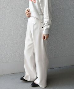 SHIPS / シップス その他パンツ | SHIPS any:〈ウォッシャブル〉ウール ライク サイド ボタン ワイド パンツ